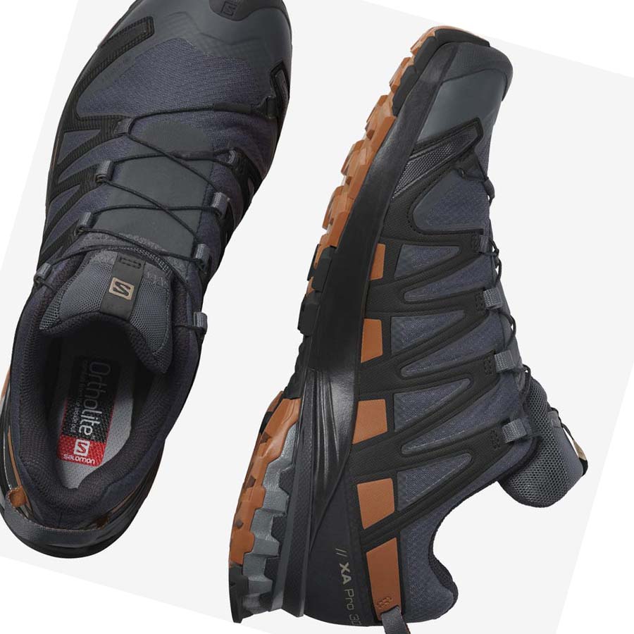 Salomon XA PRO 3D v8 GORE-TEX Erkek Patika Koşu Ayakkabısı Gümüş | TR 3508CTV